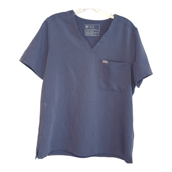 FIGS Scrub Set Top & Jogger Pants Technical Collection Medical Uniform Blue‎ L/P - Picture 1 of 6